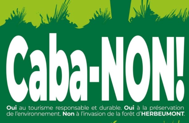 Ecrire Caba-NON! avec des troncs d'arbre