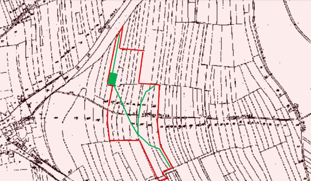 Routes en vert sur le Pasai Michî